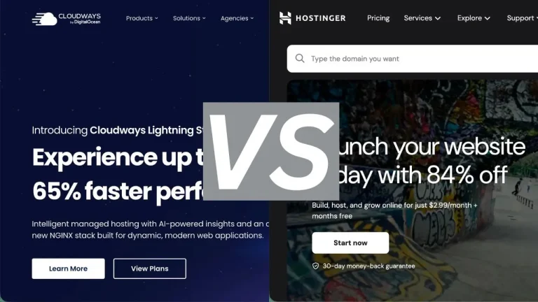 Cloudways vs Hostinger (2026): Which Web Hosting Should You Choose?